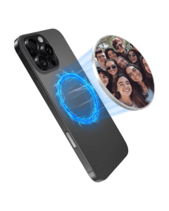 Wireless phone charging with instant photo transfer.