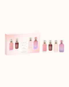 Luxurious Kay Ali perfume set includes five mini bottles with elegant packaging, perfect for gifting or personal use.
