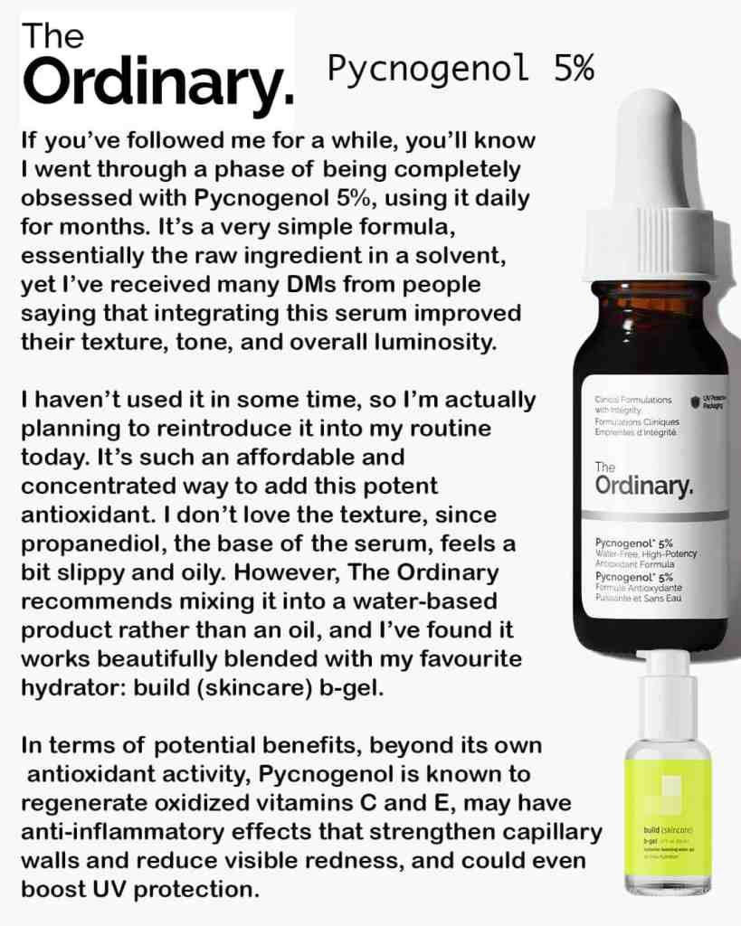 High-potency skincare serum with Pycnogenol for antioxidant and anti-inflammatory benefits.