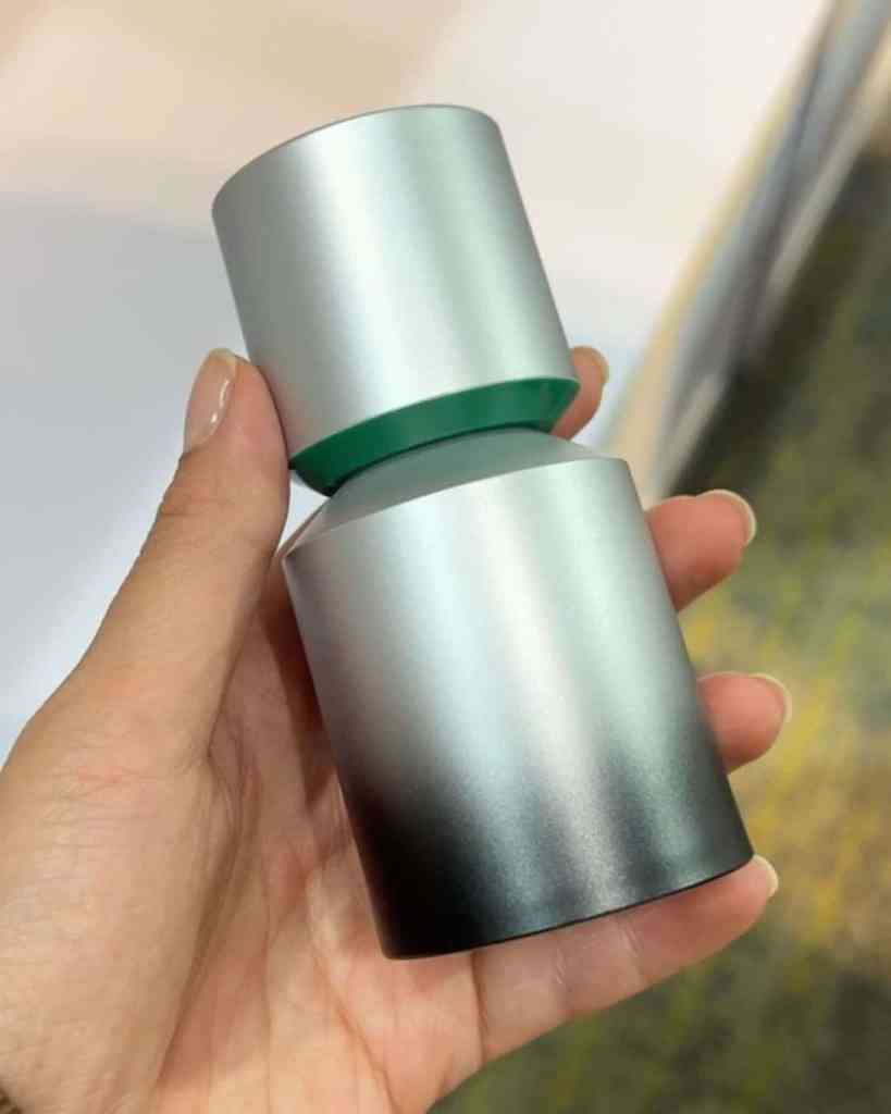 Stylish metallic reusable coffee cup, perfect for eco-conscious and sustainable living.