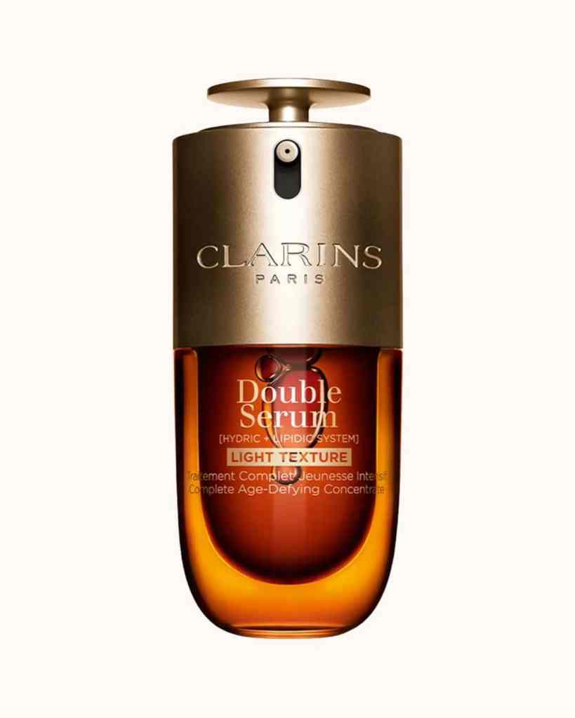 Luxurious Clarins Double Serum with hydric and lipidic systems.