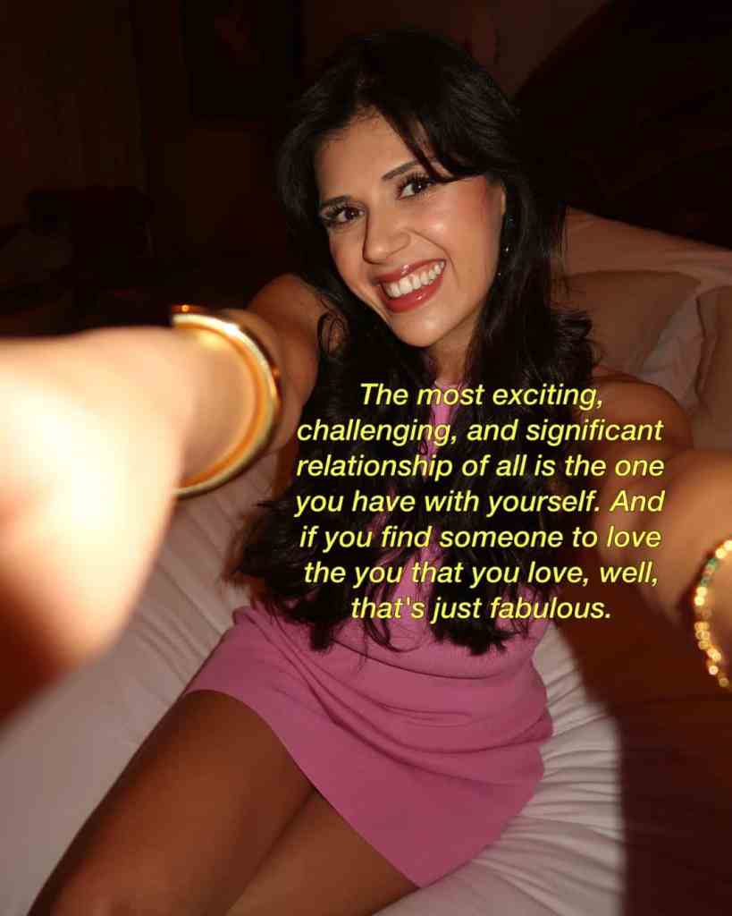 Motivational quote about self-love, challenging relationships, and personal growth on Whiterabbit Social.