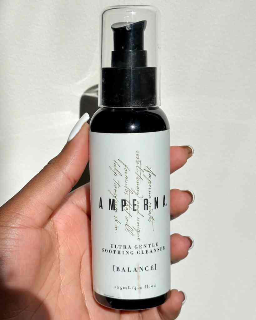 Aloe & chamomile ultra gentle soothing cleanser for balanced skin.