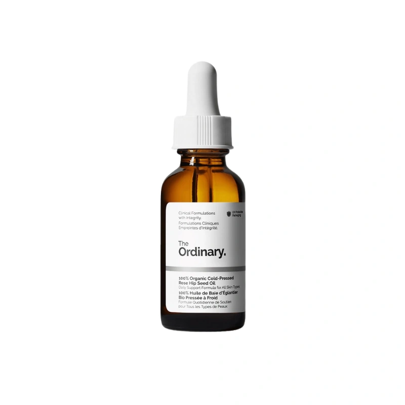 Organic rosehip oil cold-pressed for gua sha from The Ordinary