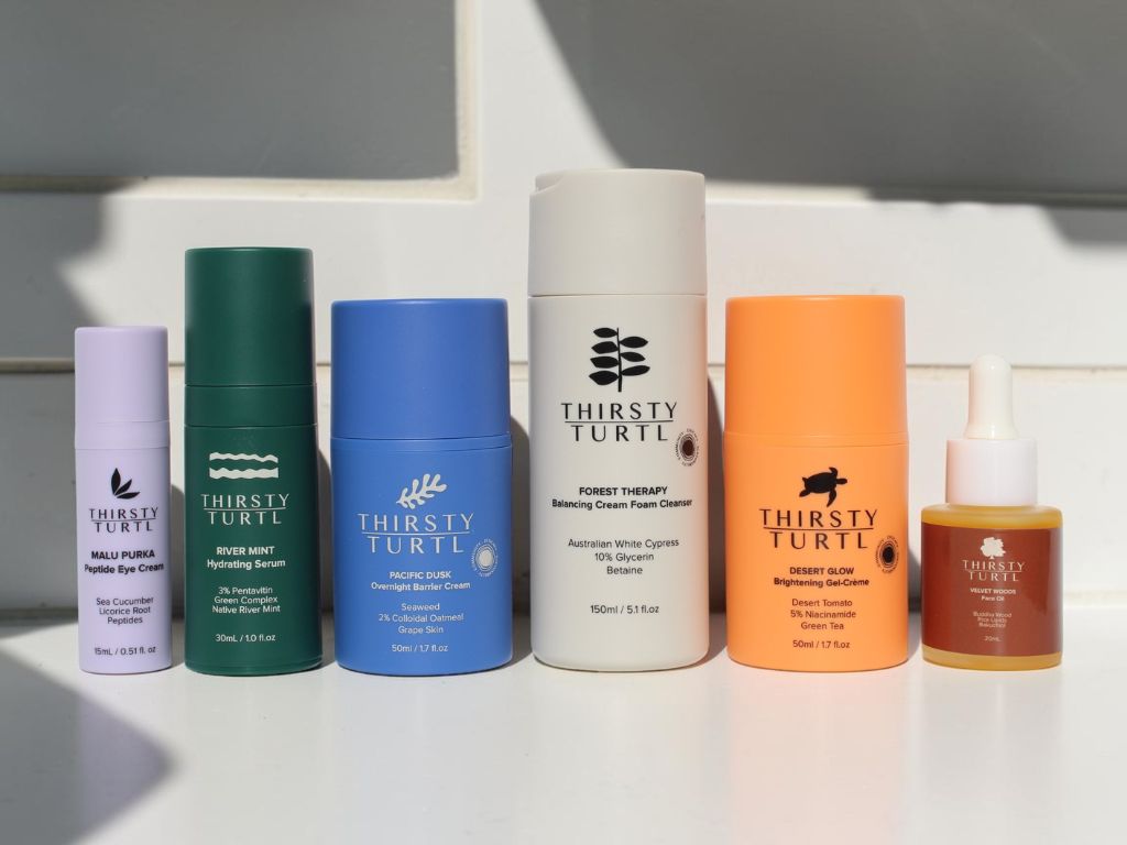 Thirsty Turtl full skincare range