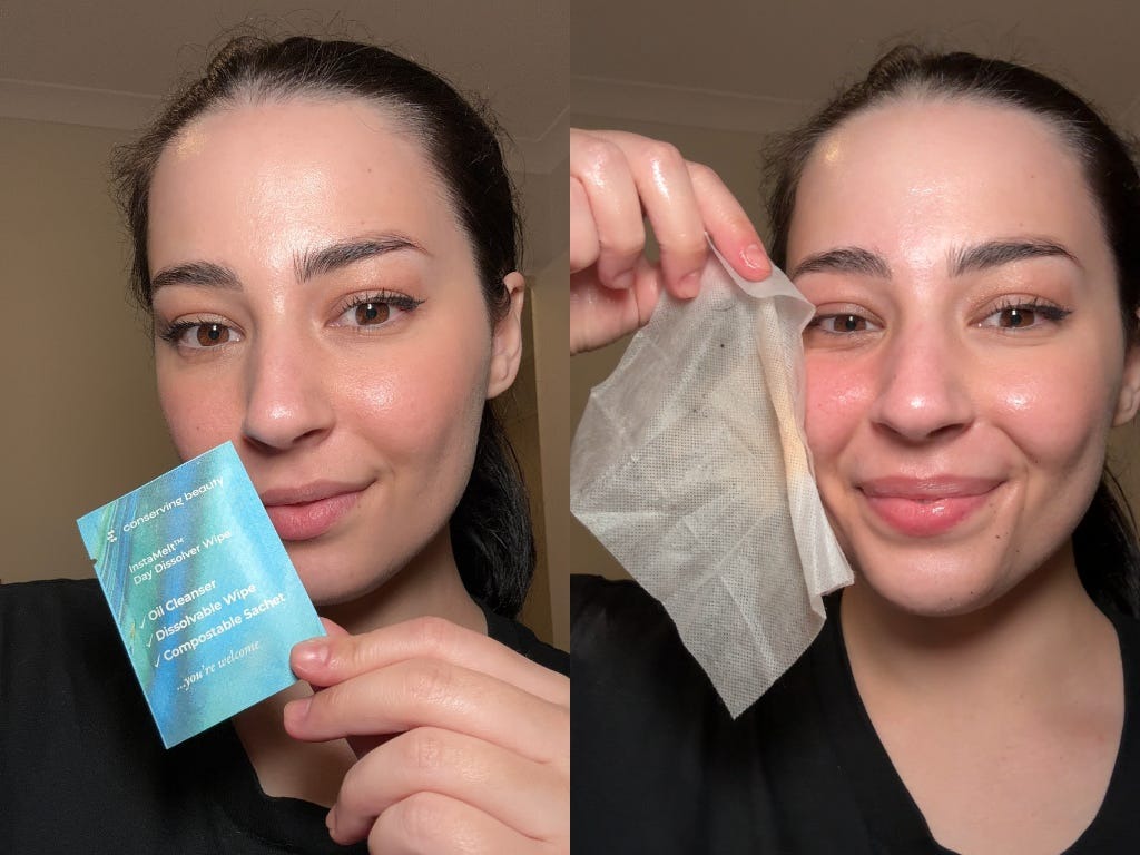 Conserving Beauty Day Dissolver dissolvable makeup wipes