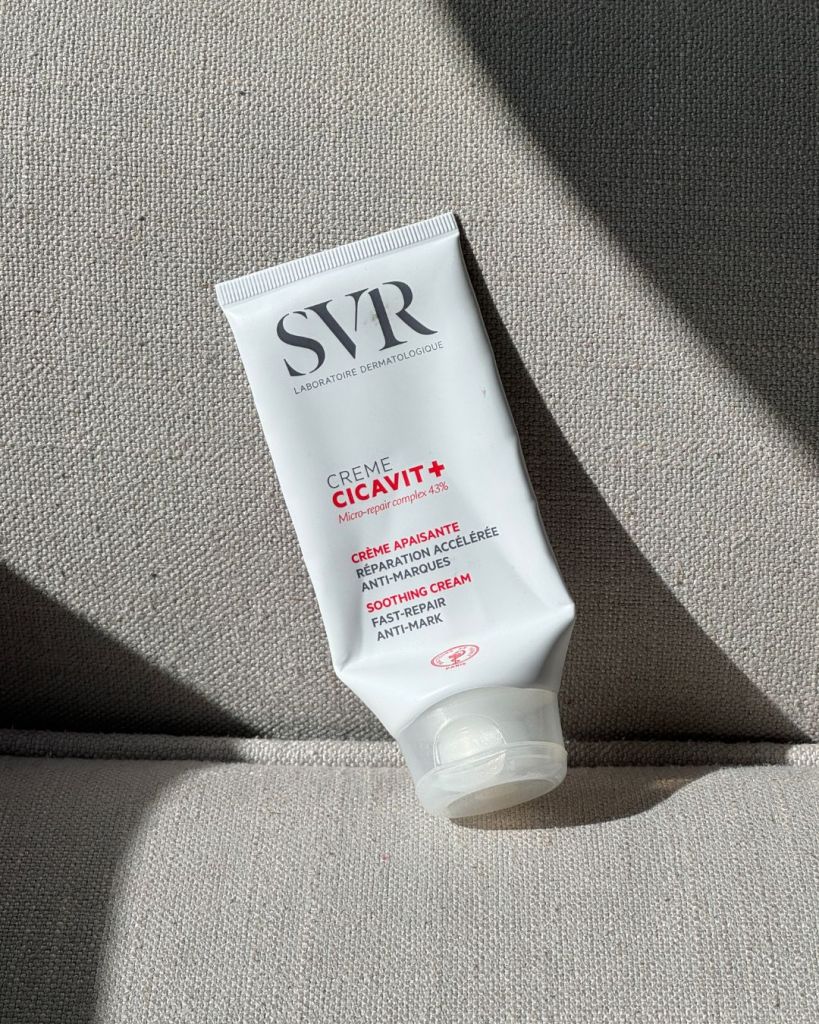 SVR Crème Cicavit+ soothing repair cream tube, a barrier repair moisturiser