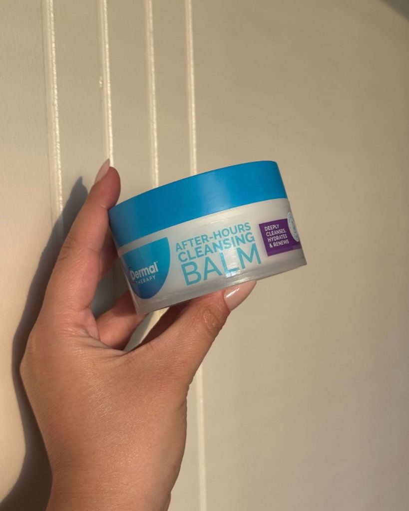 Dermal Therapy After-Hours Cleansing Balm jar, an affordable cleansing balm